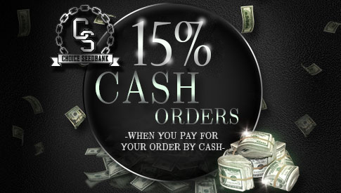 15% Off Cash Orders