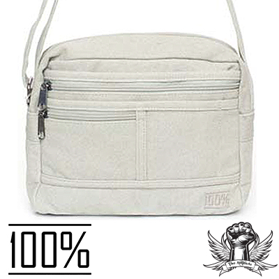 100% Multipocket Crossbody Bag Ice OP1008