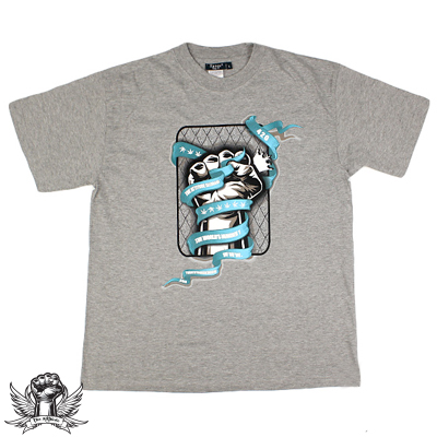 The Attitude Seedbank Royal Fist T Shirt Grey