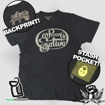 Pure Sativa Logo T-Shirt (Black)