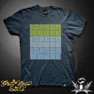 Greenhouse Labyrinth Squares Navy Blue T-Shirt (ATS022)