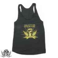 The Attitude Seedbank Ladies Fist Logo Vest Top Charcoal