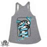 The Attitude Seedbank Ladies Royal Fist Vest Top Grey